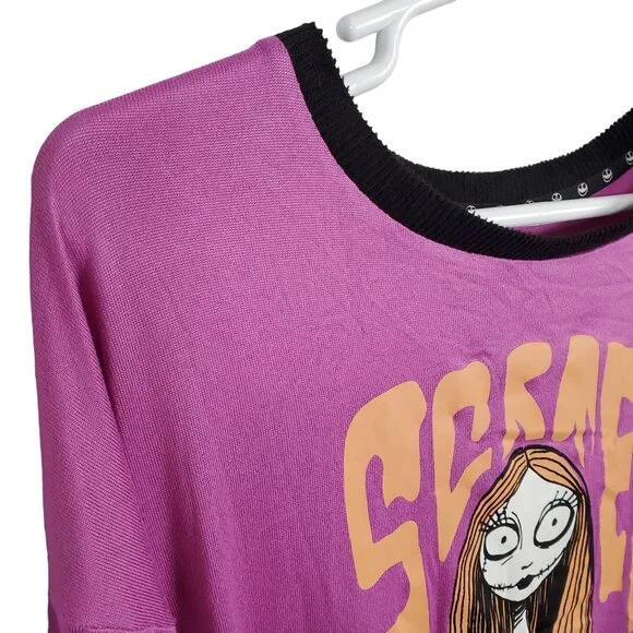 Disney Size 3X Top Nightmare Before Christmas Scream Queen Sally Sleep Shirt - Picture 8 of 11
